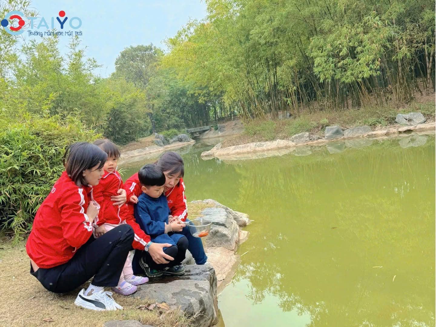Bé TaiYo thả cá chép, đón Tết thật vui!